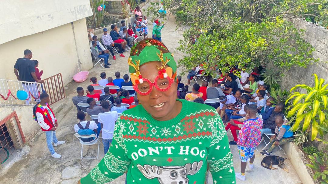 Photo of school children in Haiti